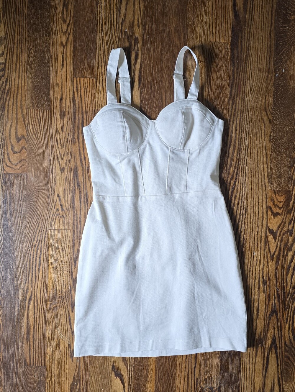 Nasty Gal White Corset Mini Dress | Strappy Convertible Back | Made in USA |
